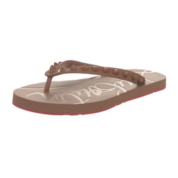 Christian Louboutin flip-flops